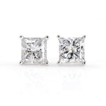 Lade Bild in die Galerieansicht, Classic Princess Cut Lab Diamond Four Prongs Ear Studs - LGG Jewelry