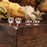 Lade Bild in die Galerieansicht, Classic Round Cut Lab Diamond Four Prongs Ear Studs - LGG Jewelry