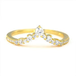 Lade Bild in die Galerieansicht, Curved Round Cut Stacking Band - LGG Jewelry