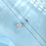 Lade Bild in die Galerieansicht, Cushion Cut Moissanite Halo Pendant Necklace - LGG Jewelry