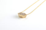 Lade Bild in die Galerieansicht, East-West 2 Ct Elongated Hexagon Shape Bezel Necklace - LGG Jewelry