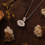 Lade Bild in die Galerieansicht, East-west 2 Ct Oval Cut Lab Diamond Bezel Pendant Necklace - LGG Jewelry