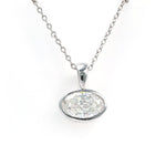 Lade Bild in die Galerieansicht, East-west 2 Ct Oval Cut Lab Diamond Bezel Pendant Necklace - LGG Jewelry