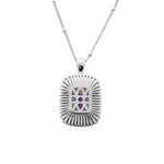 Lade Bild in die Galerieansicht, Emerald Cut Amethyst Art Deco Pendant Necklace - LGG Jewelry