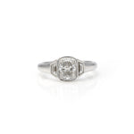 Charger l'image dans la visionneuse de galerie, 1.56CT Elongated Cushion Diamond Ring in 18K White Gold