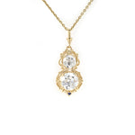 Charger l'image dans la visionneuse de galerie, Classic OEC Diamond Gourd-Shaped Pendant  14K Yellow Gold