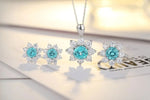 Lade Bild in die Galerieansicht, Floral Cluster 3.8 Ct Round Lab Paraiba Engagement Ring - LGG Jewelry