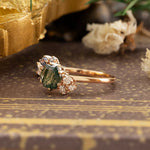 Lade Bild in die Galerieansicht, Hexagon Moss Agate Ring - LGG Jewelry