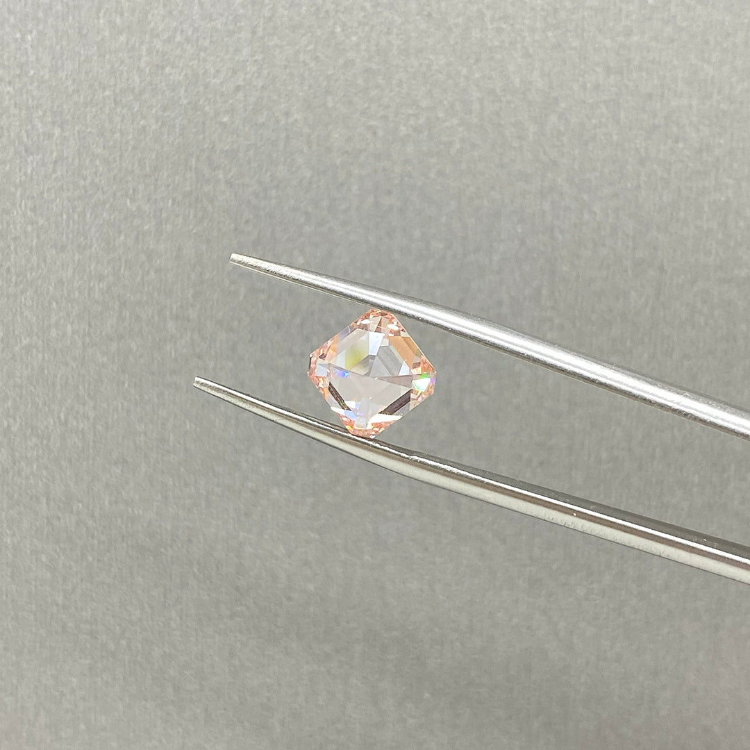 IGI Certified Asscher Cut 3.02 Ct Fancy Pink Lab Diamond VS2 Clarity - LGG Jewelry