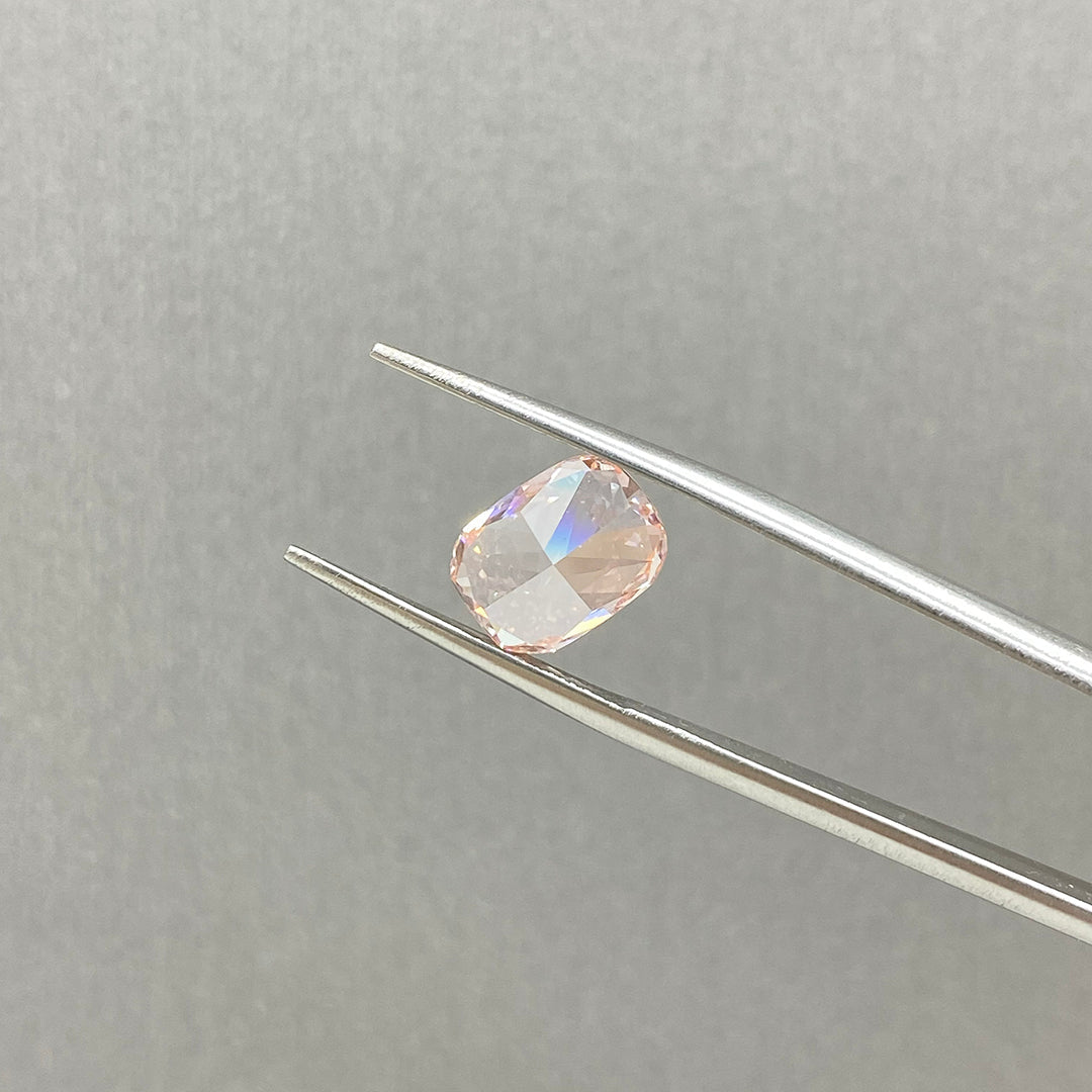 IGI Certified Cushion Cut 3.1 Ct Fancy Pink Lab Diamond VS1 Clarity - LGG Jewelry