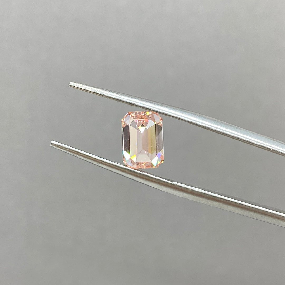IGI Certified Emerald Cut 1.75 Ct Fancy Pink Lab Diamond VS1 VG Clarity - LGG Jewelry