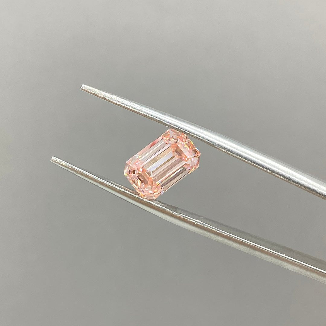 IGI Certified Emerald Cut 2.54 Ct Fancy Pink Lab Diamond VS1 VG Clarity - LGG Jewelry