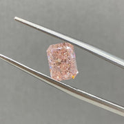 IGI Certified Radiant Cut 1.63 Ct Fancy Pink Lab Diamond VS1 Clarity - LGG Jewelry