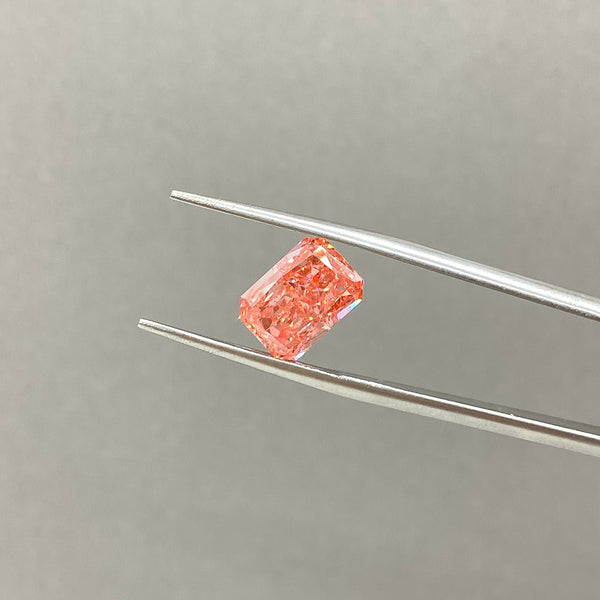 IGI Certified Radiant Cut 3.31 Ct Fancy Intense Pink Lab Diamond VS2 VG Clarity - LGG Jewelry