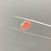 IGI Certified Radiant Cut 3.31 Ct Fancy Intense Pink Lab Diamond VS2 VG Clarity - LGG Jewelry