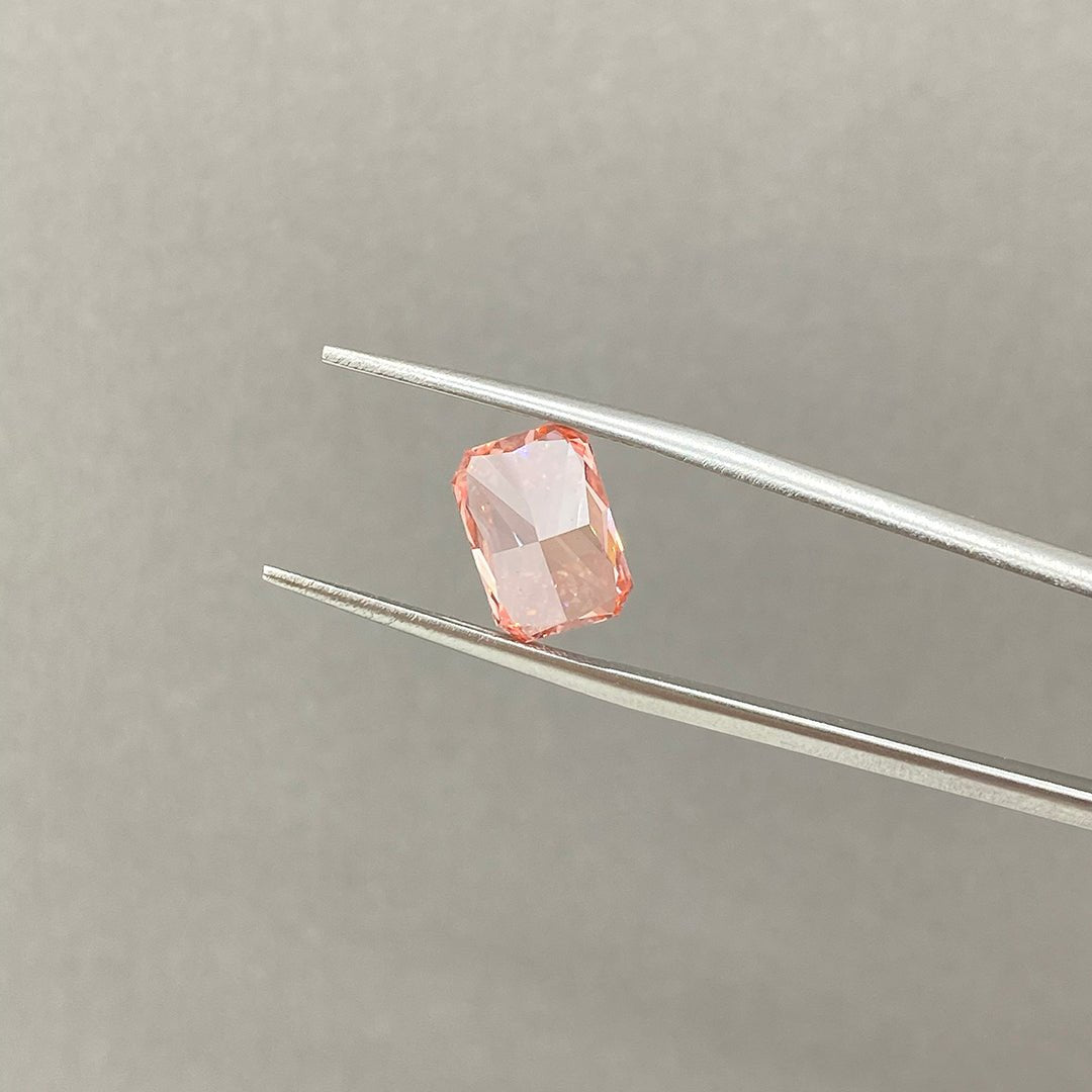 IGI Certified Radiant Cut 3.31 Ct Fancy Intense Pink Lab Diamond VS2 VG Clarity - LGG Jewelry