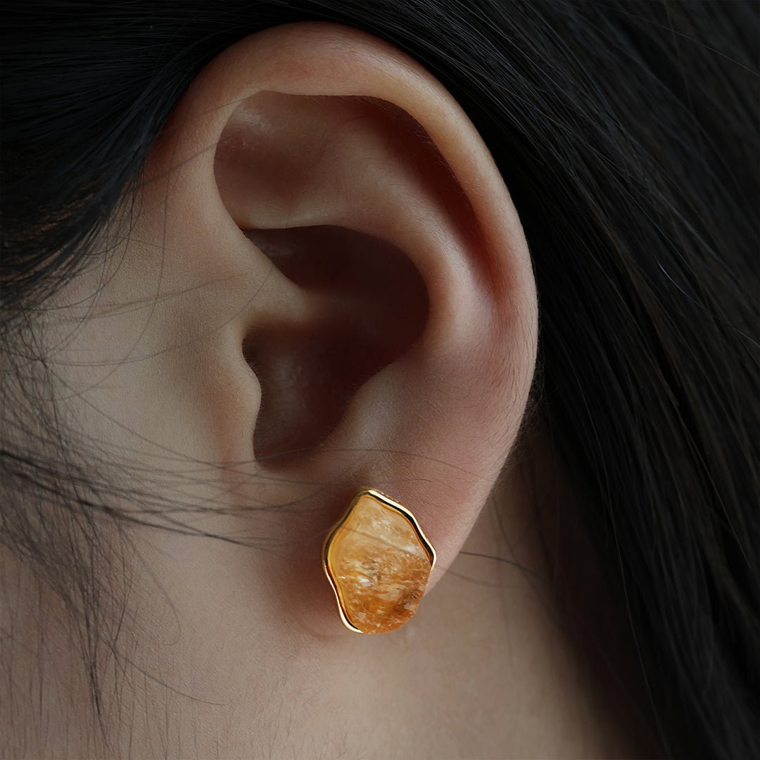 Irregular Raw Crystal Earrings - LGG Jewelry