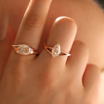 Load image into Gallery viewer, 2Ct Pear Shape Lab Diamond  Solitaire Engagement Ring
