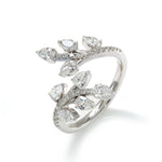 Lade Bild in die Galerieansicht, Leafy Marquise Cut Lab Diamond Open Ring - LGG Jewelry