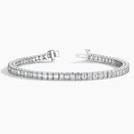 Lade Bild in die Galerieansicht, Luxury 8.95 CTW Emerald Cut Lab Diamond Prong Set Tennis Bracelet - LGG Jewelry