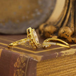 Lade Bild in die Galerieansicht, Luxury Contour Marquise Cut Lab Diamond Bridal Rings - 2 pcs - LGG Jewelry