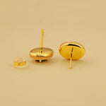 Lade Bild in die Galerieansicht, Oval Diopside &amp; Nacre Statement Stud Earrings - LGG Jewelry