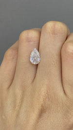 Load and play video in Gallery viewer, Pear Cut Lab Diamond 1.702CT G VS
