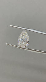 Load and play video in Gallery viewer, Pear Cut Lab Diamond 3.073 Ct G VS
