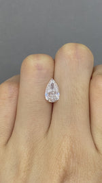 Load and play video in Gallery viewer, Pear Cut Lab Diamond 1.468CT FG VS
