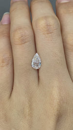 Load and play video in Gallery viewer, Pear Cut Lab Diamond 1.205CT G VS
