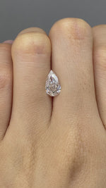 Load and play video in Gallery viewer, Pear Cut Lab Diamond 1.275CT G VS
