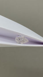 Load and play video in Gallery viewer, Pear Cut Lab Diamond 1.803Ct FG SI1
