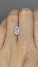Load and play video in Gallery viewer, Pear Cut Lab Diamond 1.288CT EF VS
