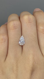 Load and play video in Gallery viewer, Pear Cut Lab Diamond 1.273CT F VS
