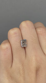 Load and play video in Gallery viewer, Champagne Radiant Cut Lab Diamond 2.363Ct VS