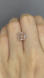 Load and play video in Gallery viewer, Champagne Princess Cut 2.75 Ct  Lab Diamond VS
