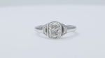 Charger et lire la vidéo dans la visionneuse de galerie, 1.56CT Elongated Cushion Diamond Ring in 18K White Gold