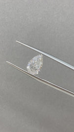 Load and play video in Gallery viewer, Pear Cut Lab Diamond 1.66CT G VS
