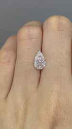 Load and play video in Gallery viewer, Pear Cut Lab Diamond 1.546CT FG VS
