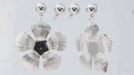Load and play video in Gallery viewer, Sterling Silver Floral Statement Drop Earrings