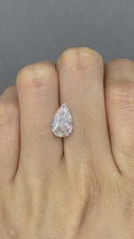 Load and play video in Gallery viewer, Pear Cut Lab Diamond 2.316 Ct G VS
