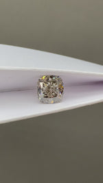 Load and play video in Gallery viewer, Champagne Cushion Cut Lab Diamond 3.016 Ct VS
