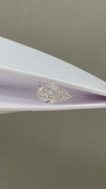 Load and play video in Gallery viewer, Pear Cut Lab Diamond 1.273CT F VS
