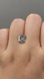 Load and play video in Gallery viewer, Champagne Asscher Cut Lab Diamond  3.00Ct VS