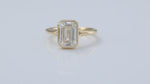 Load and play video in Gallery viewer, 3CT Emerald Cut Lab Diamond Solitaire Engagement Ring
