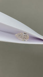Load and play video in Gallery viewer, Pear Cut Lab Diamond 3.102 Ct JK VS
