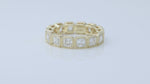 Load and play video in Gallery viewer, 3.5mm  Asscher Cut Lab Ddiamond  Full eternity ring
