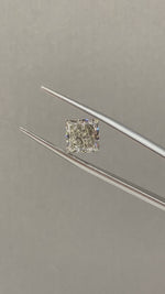 Load and play video in Gallery viewer, Champagne Princess Cut Lab Diamond 2.510Ct VS