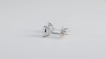 Load and play video in Gallery viewer, Classic Heart Shape Lab Diamond Three Prongs Ear Studs
