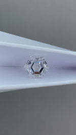 Load and play video in Gallery viewer, 2.253ct  Hexagon  Lab Diamond DEF VS
